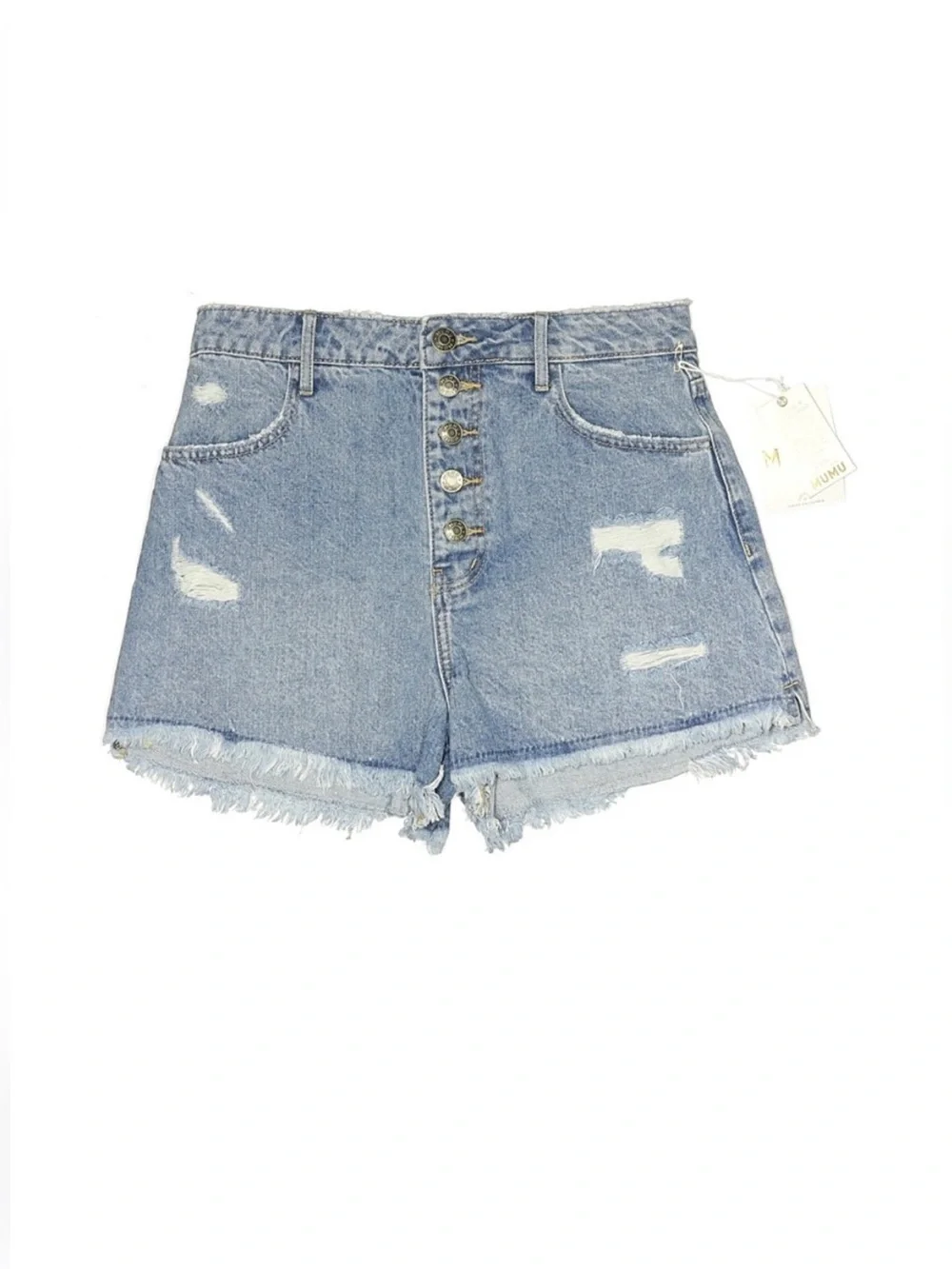 Show Me Your Mumu Arizona Button Up Playa Del Mu High Rise Shorts NEW Women’s 25 - Picture 1 of 4